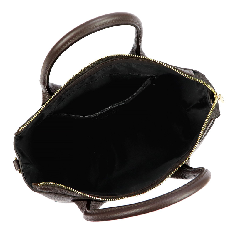 Luka Skórzany damski pojemny kuferek do ręki torebka na ramię z paskiem