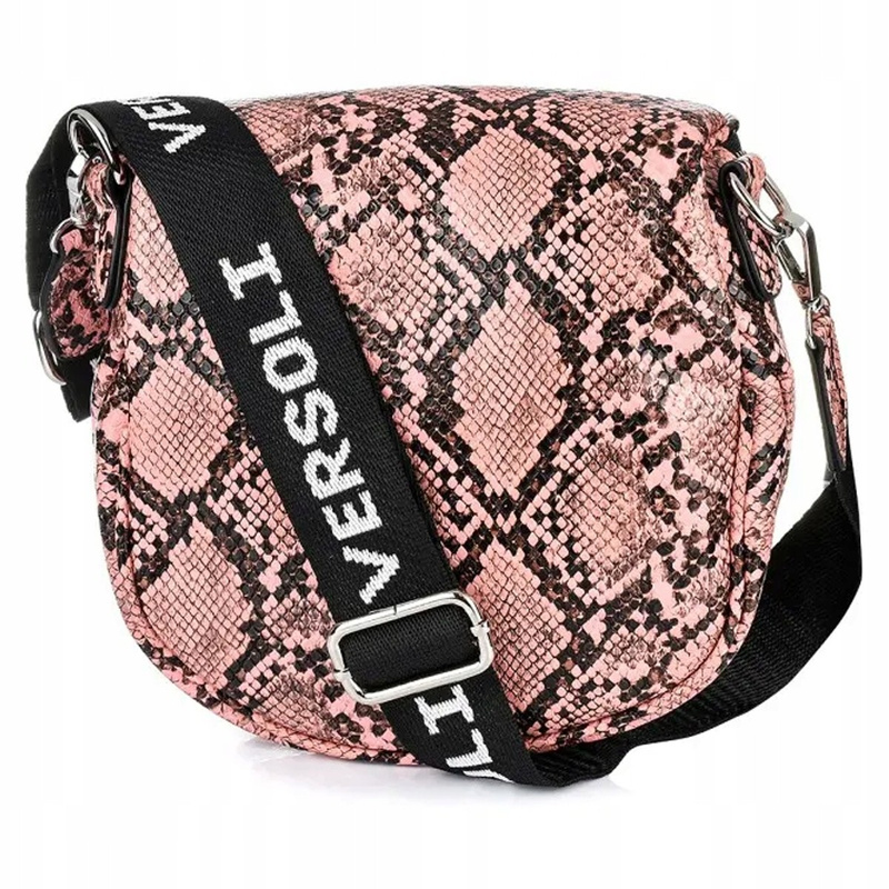Saszetka nerka przez ramię torba pikowana modna duża crossbody różowa B13