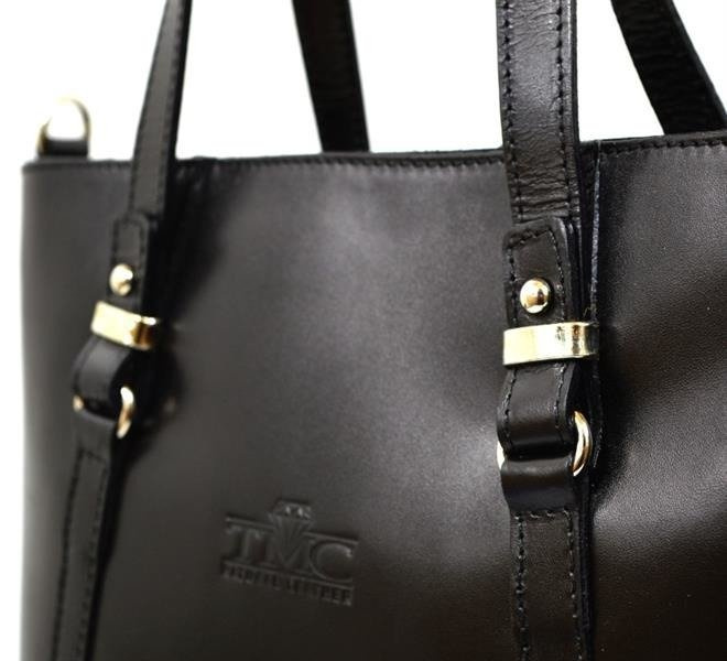 Skórzana duża damska shopperbag torebka na ramię