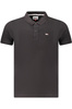 TOMMY HILFIGER M�SKA KOSZULKA POLO Z KR�TKIM R�KAWEM W KOLORZE CZARNYM
