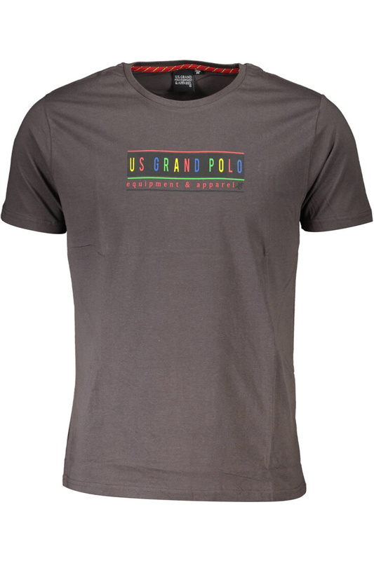 US GRAND POLO T-SHIRT MĘSKI Z KRÓTKIM RĘKAWEM, SZARY