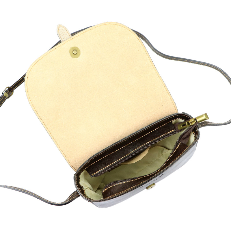 Gregorio damska listonoszka skóra naturalna torebka przez ramię z kieszenią