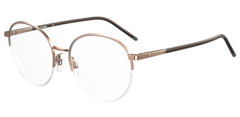 Okulary LOVE MOSCHINO MOL569-DDB. Okulary, Kolor złoty. Kobieta.