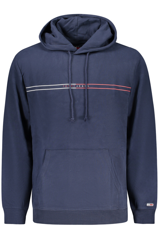 TOMMY HILFIGER M�SKA BLUZA Z ROZPINANYM NA ZAMEK NIEBIESKA