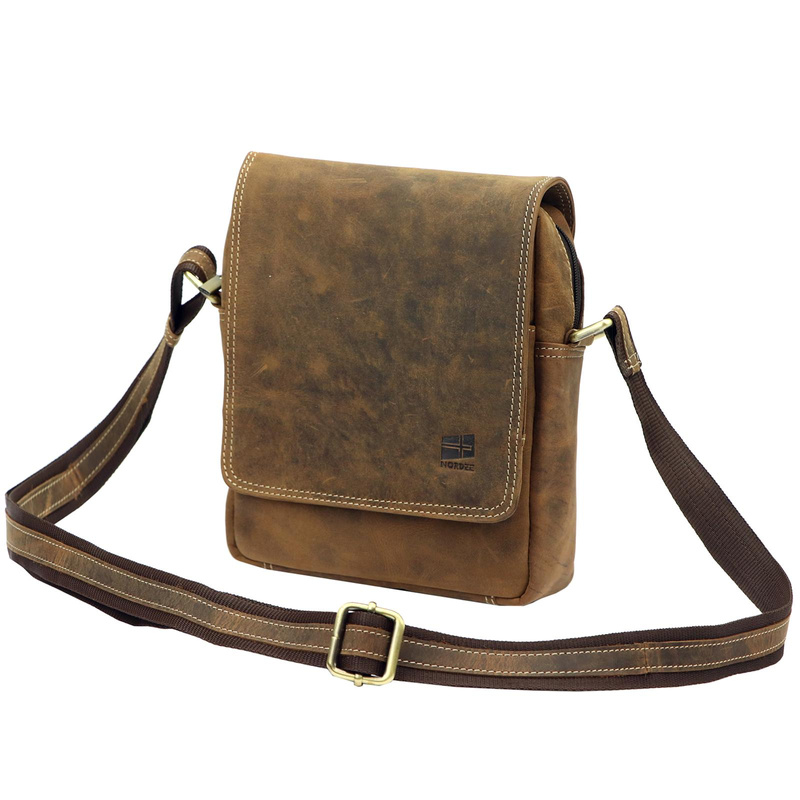 Saszetka męska z naturalnej skóry Nordee MSD-02 GM03 NAPPA