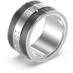 Biżuteria GUESS JUMR0329JWST. Pierścionek, Kolor szary. Mężczyzna.