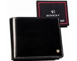 Kompaktowy męski skórzany portfel z RFID Rovicky