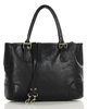 Torebka do ręki kuferek genuine leather made in italy - MARCO MAZZINI czarny