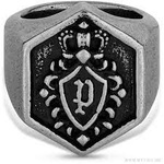 Biżuteria POLICE PEJGF2112703. Pierścionek, Kolor szary. Mężczyzna.