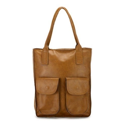 Angelo Torebka na ramię Duża damska shopperbag z kieszeniami skórzana 