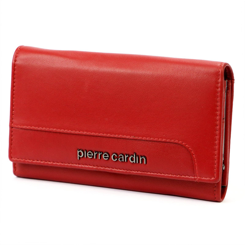 Skórzany damski podłużny portfel Pierre Cardin