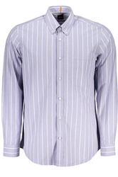 NIEBIESKA MĘSKA KOSZULA Z DŁUGIM RĘKAWEM HUGO BOSS