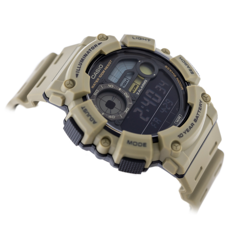 ZEGAREK MĘSKI CASIO Digital Moonphase WS-1500H-2AVEF + BOX