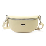 MiaMore damska saszetka nerka skóra naturalna przez ramię z kieszenią