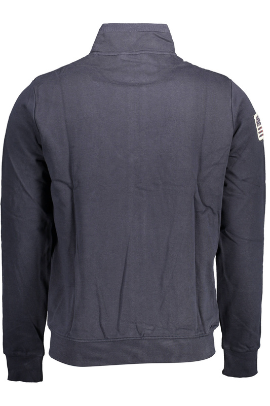 BLUZA US POLO Z ZAMKIEM NIEBIESKA MĘSKA