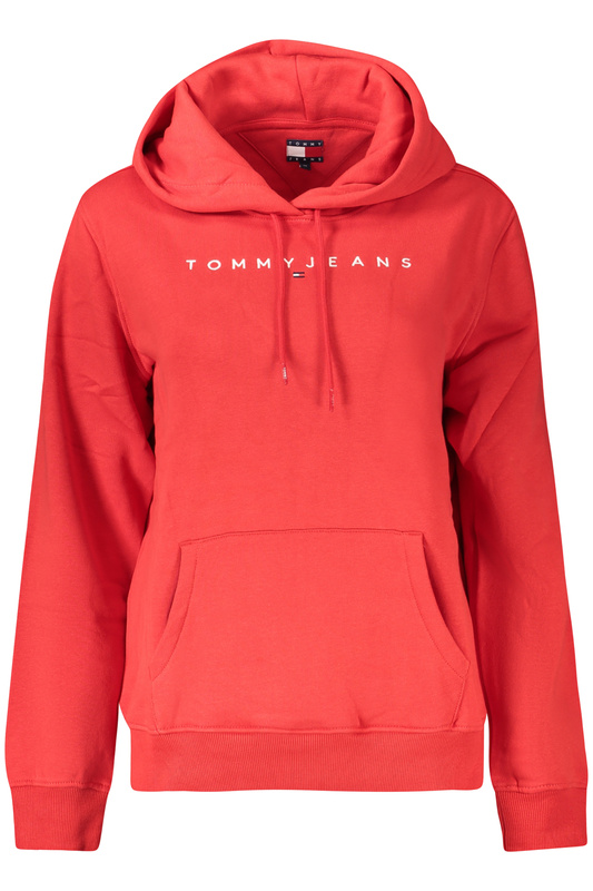TOMMY HILFIGER DAMSKA CZERWONA BLUZA Z ROZPINANYM SUWAKIEM