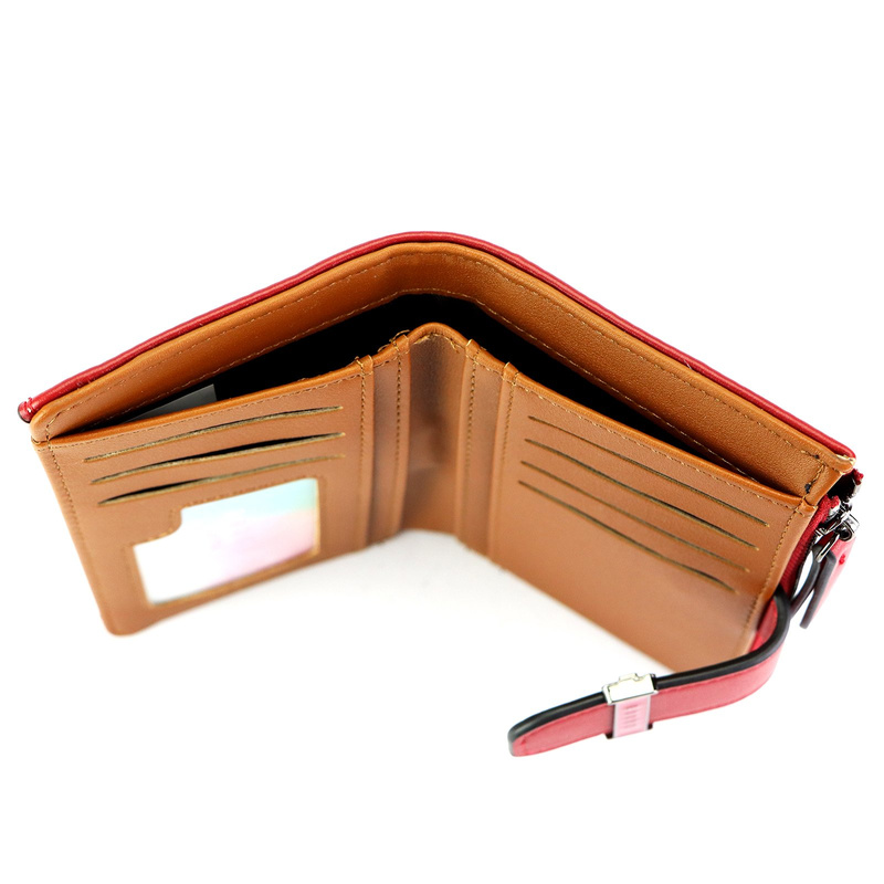 Eslee Duży Portfel Damski Podłużny Pionowy Skóra Eko Na Zatrzask