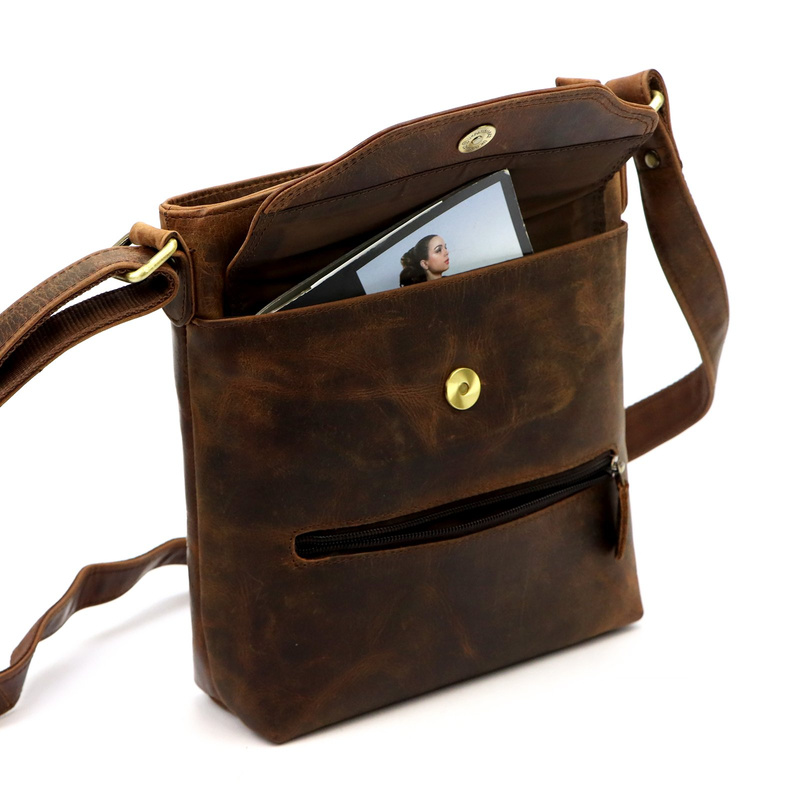 Andreas męska torba na ramię skóra naturalna saszetka przez ramię kieszenie