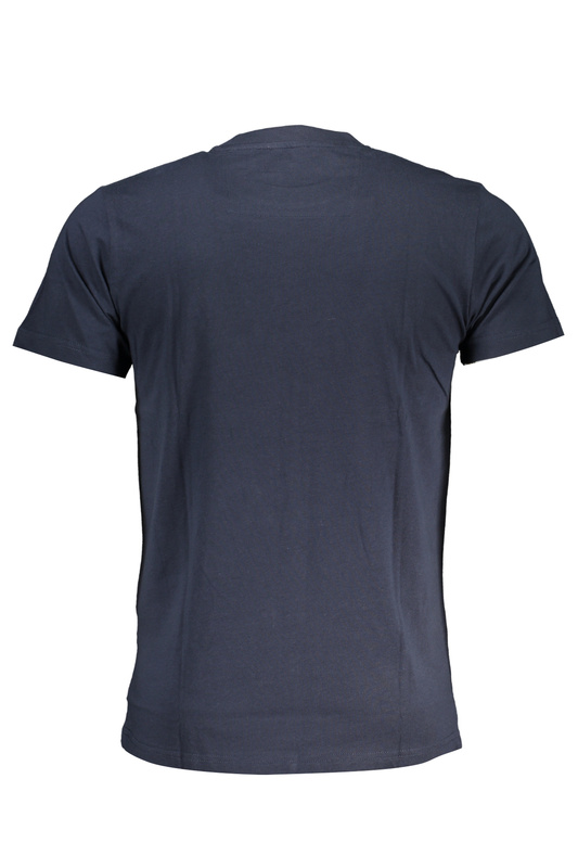 NIEBIESKI T-SHIRT MĘSKI Z KRÓTKIM RĘKAWEM KLASY CAVALLI