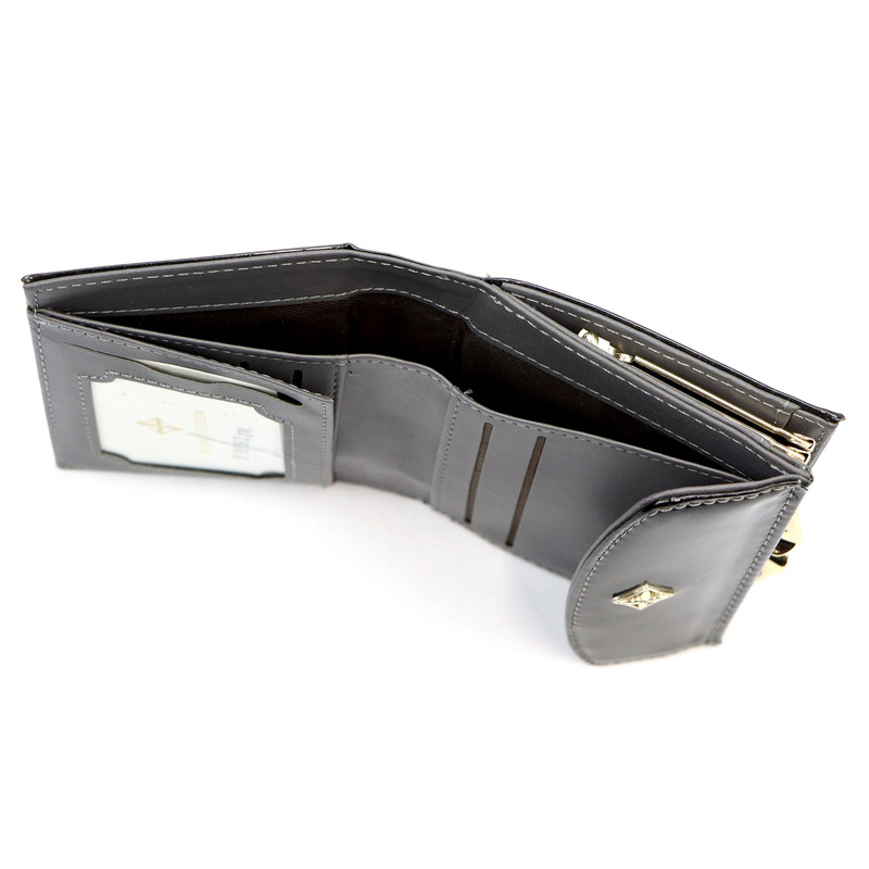 Lakierowana mała damska portmonetka Milano Design