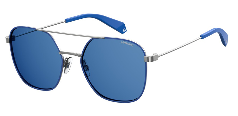 Okulary POLAROID 6058-S-PJP-56. Okulary przeciwsłoneczne, Kolor niebieski. Unisex.