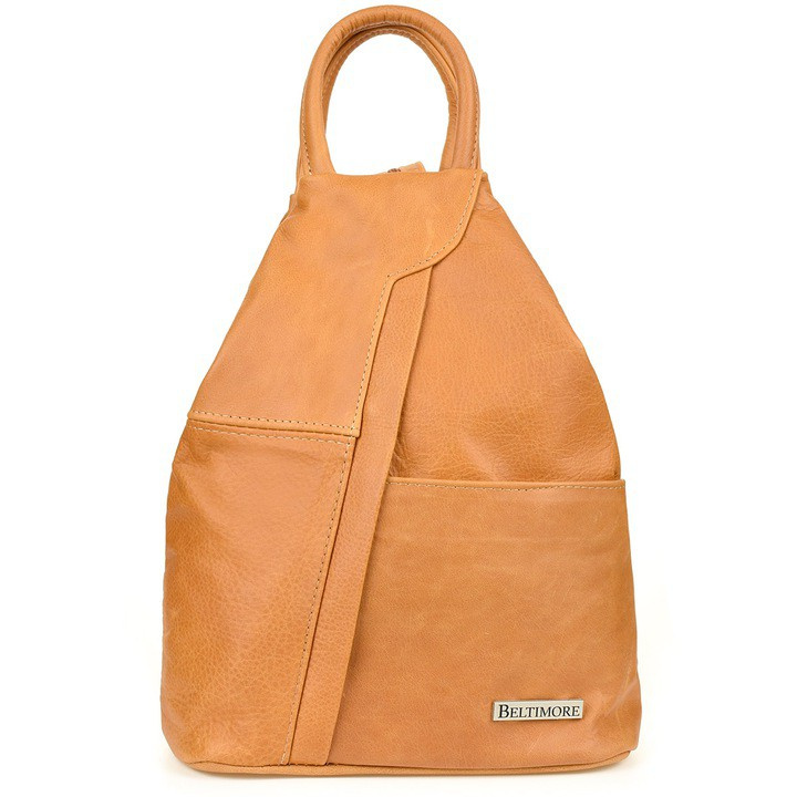 Plecak Damski Skórzany Trójkąt Pojemny Beltimore Q60