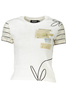 DESIGUAL DAMSKI T-SHIRT Z KRÓTKIM RĘKAWEM BIAŁY