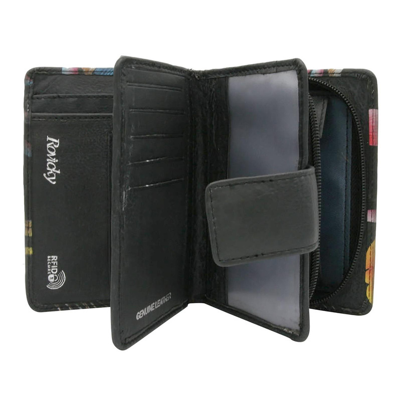 Skórzany damski portfel Rovicky R-N109-ART-20