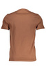 T-SHIRT MĘSKI Z KRÓTKIM RĘKAWEM HARMONT &amp; BLAINE BRĄZOWY