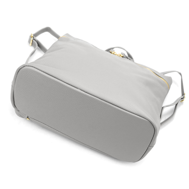 Vera Pelle Damski plecak z prawdziwej skóry duży z kieszeniami miejski