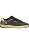 Czarne sneakersy męskie GAS Gam 628003 – żółte detale