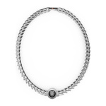 Biżuteria GUESS JUMN01313JWST. Naszyjnik, Kolor szary. Mężczyzna.