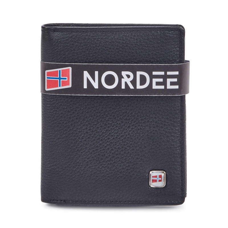 Pojemny Skórzany męski portfel od Nordee z RFID