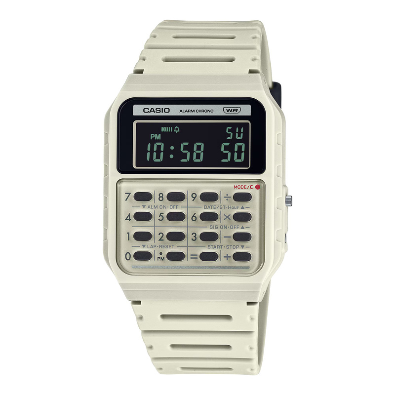 Zegarek CASIO CA-53WB-8BEF. Kwarcowy, Kolor beżowy. Unisex.