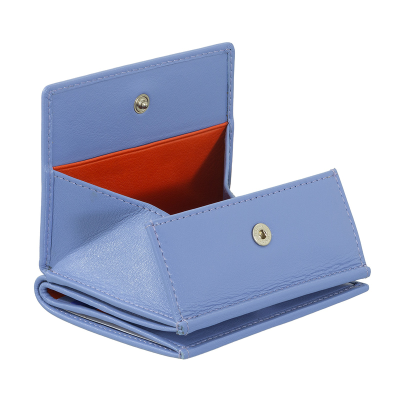 DuDu portmonetka portfel skóra naturalna Mała kontrastujące kolory RFID