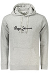 PEPE JEANS MĘSKA BLUZA Z ROZPINANYM NA ZAMEK SZARY