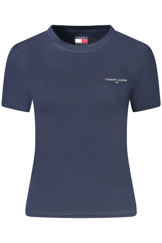 TOMMY HILFIGER DAMSKI T-SHIRT Z KR�TKIM R�KAWEM NIEBIESKI