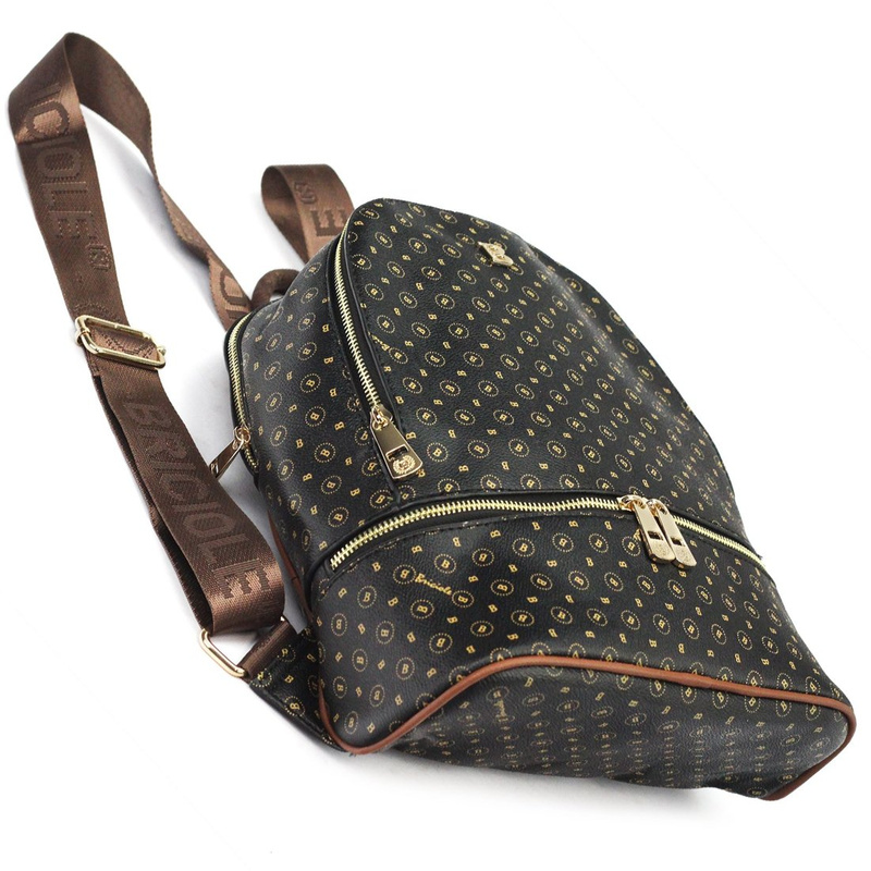 BRICIOLE damski plecak miejski skóra ekologiczna pojemny dwie komory