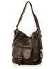 Torba skórzana dla wymagających z opcją plecak old school leather bag - MARCO MAZZINI ciemny brąz caffe