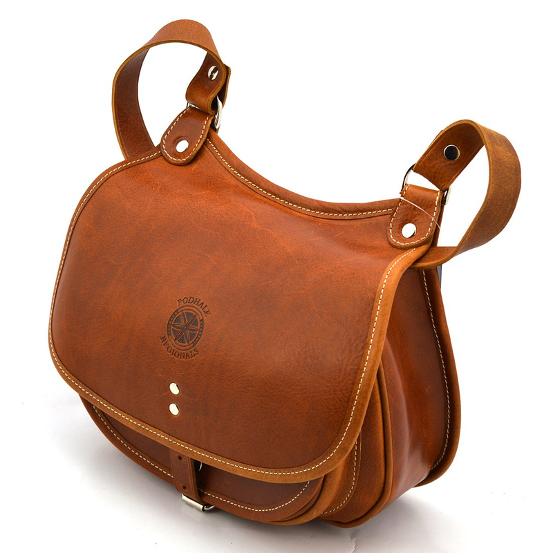 Klasyczna skórzana damska listonoszka vintage