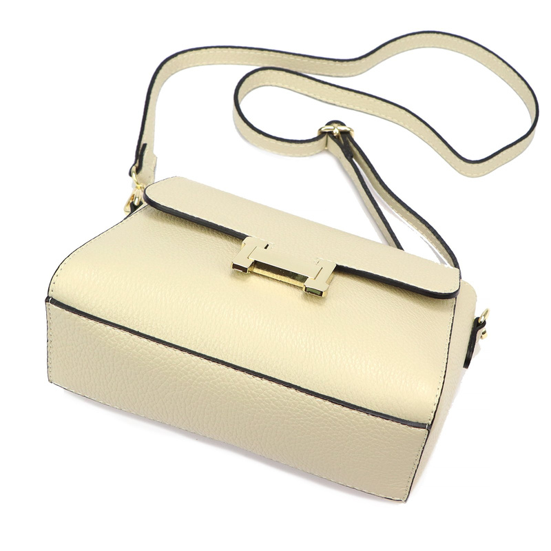 Luka damska listonoszka skóra naturalna torebka przez ramię z klapą