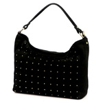 Vera Pelle damska torebka na ramię skóra naturalna zamsz listonoszka