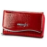 Jennifer Jones damski portfel skórzany wzór skóra krokodyla portmonetka