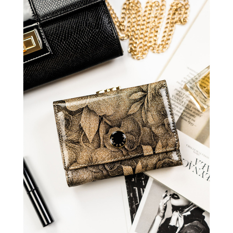 skóra naturalna + Damski portfel ze skóry ekologicznej Peterson PTN PS15-09-FDS