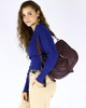 Marco Mazzini Torebka classic saddle bag ze skóry naturalnej na ramie bordowa