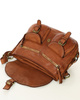 MARCO MAZZINI Skórzana torebka listonoszka z kieszeniami safari handmade bag camel