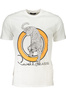 T-SHIRT MĘSKI Z KRÓTKIM RĘKAWEM KLASY CAVALLI BIAŁY