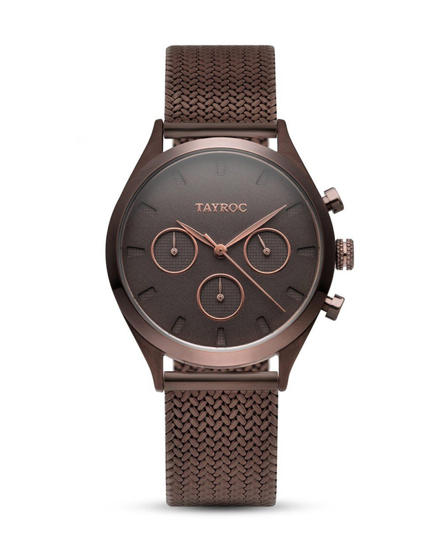 Zegarek TAYROC TY57. Kwarcowy, Kolor brązowy. Kobieta.