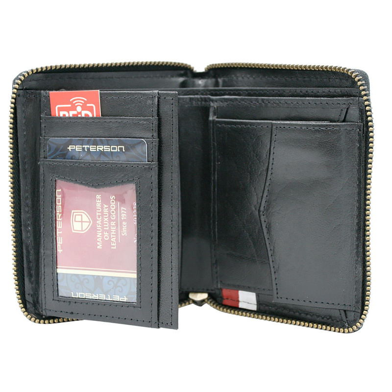 Skórzany męski portfel Peterson PTN 340P-03