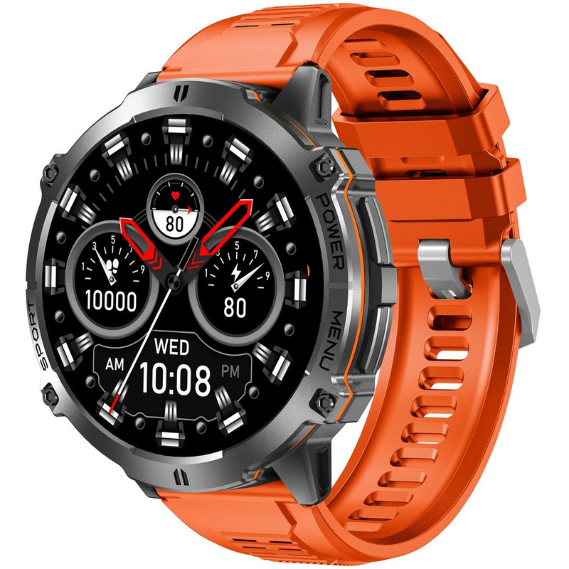 SMARTWATCH MĘSKI GRAVITY GT42-5 - AMOLED, DODATKOWA BRANSOLETA (sg056e)